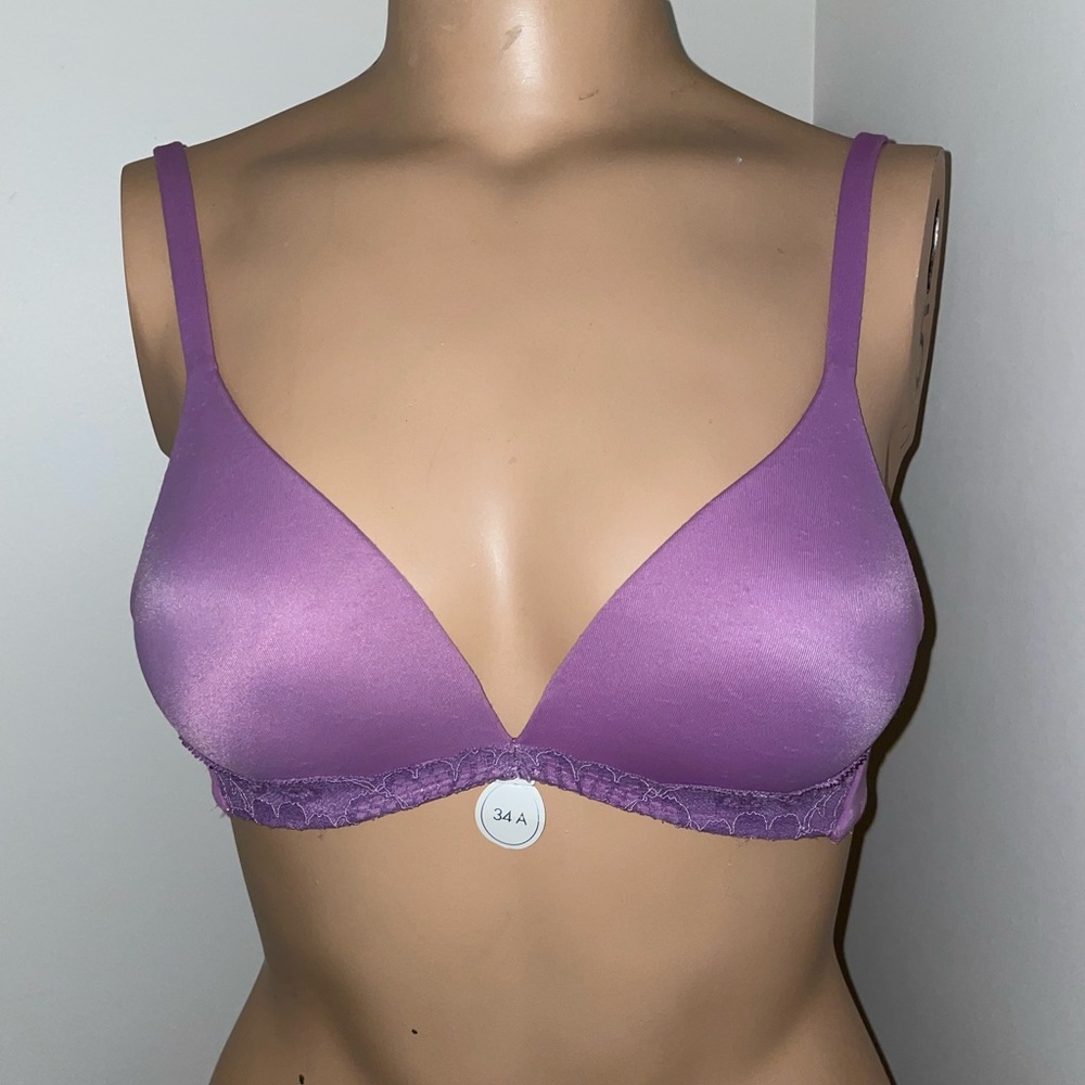 La Senza So Free Wire Free Lined Bra 34A Mauve Retail $39.50 NWT